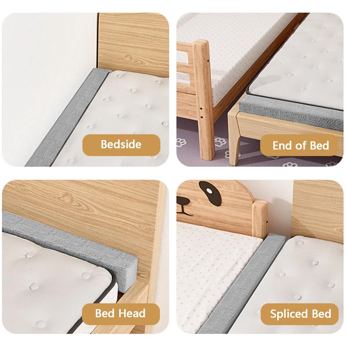 Relleno de Espacio para Cama Larga de Tamaño Personalizado, Relleno para Espacio de Colchón King para Cabecera, Relleno de Extensor de Colchón para Cama Doble Queen Doble,Personalise,Custom Size