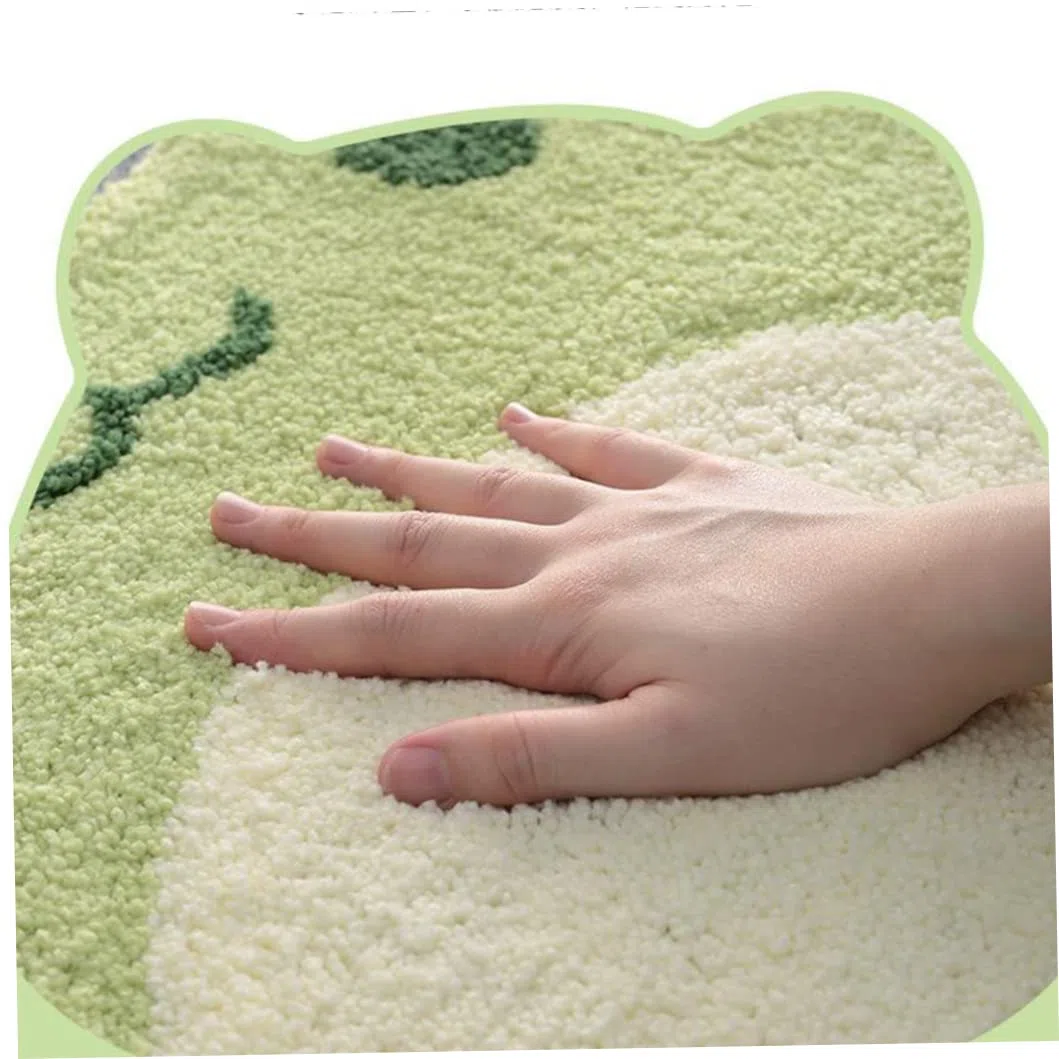 Alfombra de baño Antideslizante Absorbente, Alfombra de Suelo con patrón de Rana de Dibujos Animados, para baño, tamaño S, Felpudo de Antideslizante