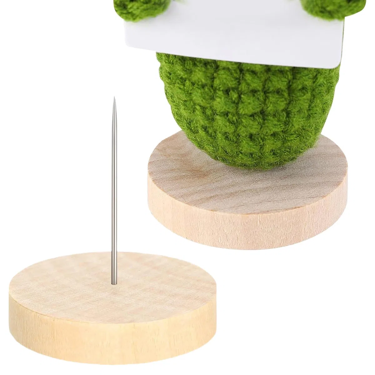 24 soportes de madera para muñecas de ganchillo de doble aguja, figura de acción, soporte de exhibición de muñecas, fácil de usar