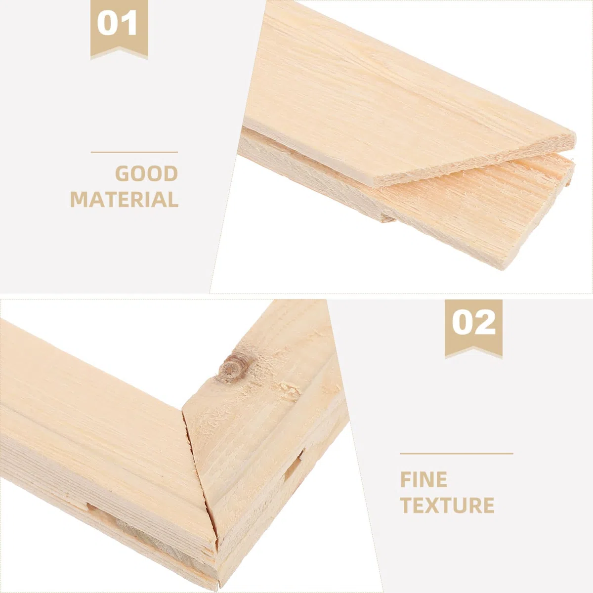 LIFKOME Marco De Madera Para Lienzo 15.74X15.74 Pulgadas Bastidor Extraíble Diy Con Clavos Para Pintura Al Óleo Pósteres Y Arte Digital Bordes Lisos Para Hogar Y Exposiciones