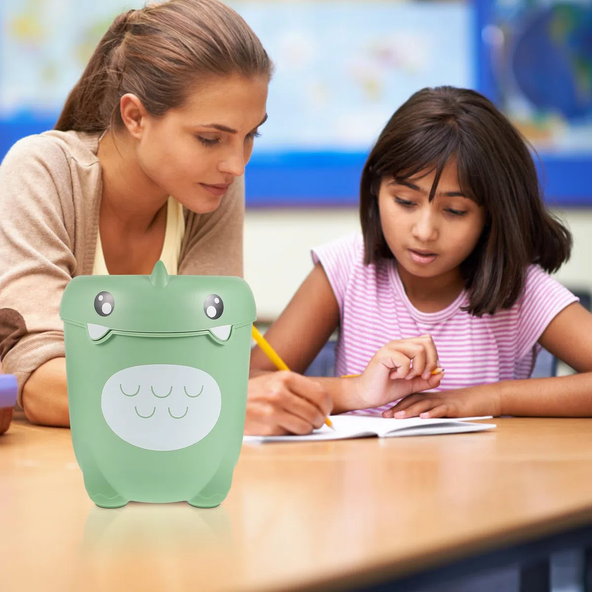 Alipis Cubo de Basura de Dibujos Animados para Niños, Cesto Decorativo Lindo Animal Contenedor