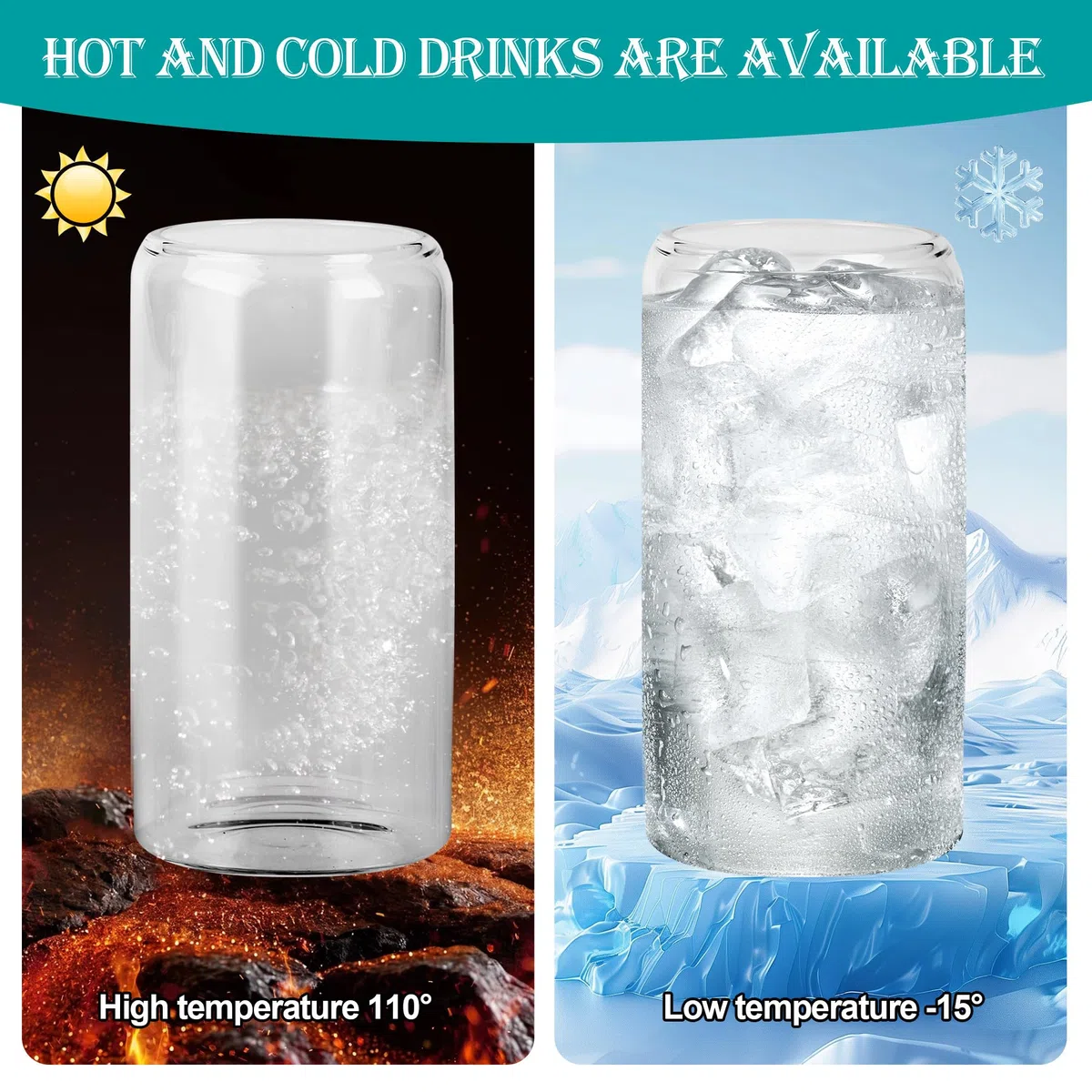 Nuangoo 4 Piezas 500 ml Taza de Té Burbuja con Tapa y Pajita, Vasos para Beber con Tapas de Bambú y Popotes,Vaso de Cristal para Batidos, Latte, Macchiato, Whisky