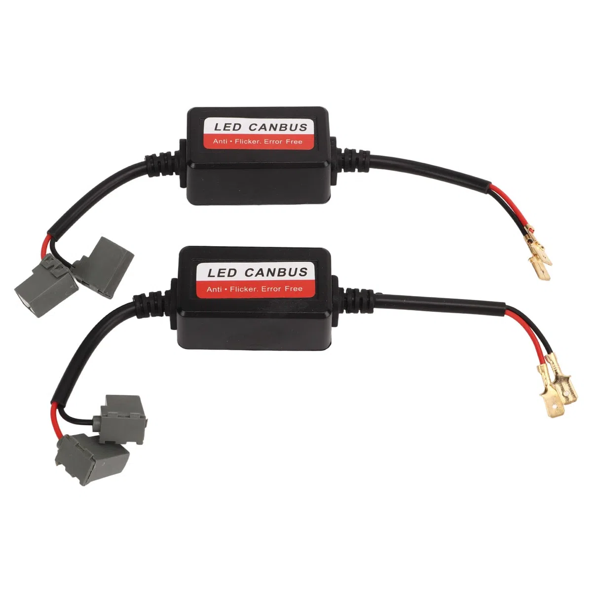 Tbest 2PCS H1 LED decodificador de luz 12V DC anti parpadeo resistencia sin error canbus para faro niebla actualización PVC nylon material calor durable