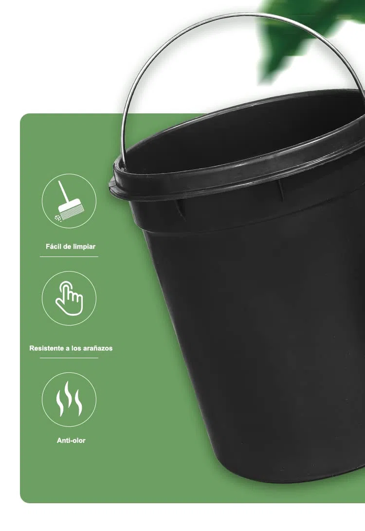 SWR Cubo de Basura con Pedal, Acero Inoxidable, Papelera Baño, Capacidad de 7L