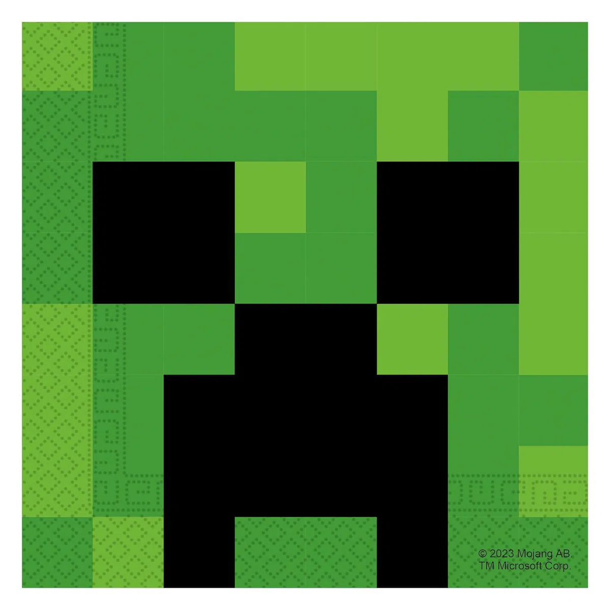 Procos - Set de fiesta Minecraft, vajilla de fiesta de 52 piezas para fiestas de cumpleaños infantiles y fiestas temáticas, decoración de mesa