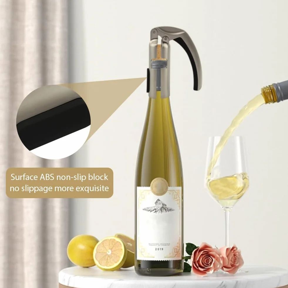 Kisbeibi Abridor de botellas de champán con tapón para botellas de champán, abridor de botellas de champán, bar, sacacorchos para champán, botella de vino, sacacorchos para fiesta en casa