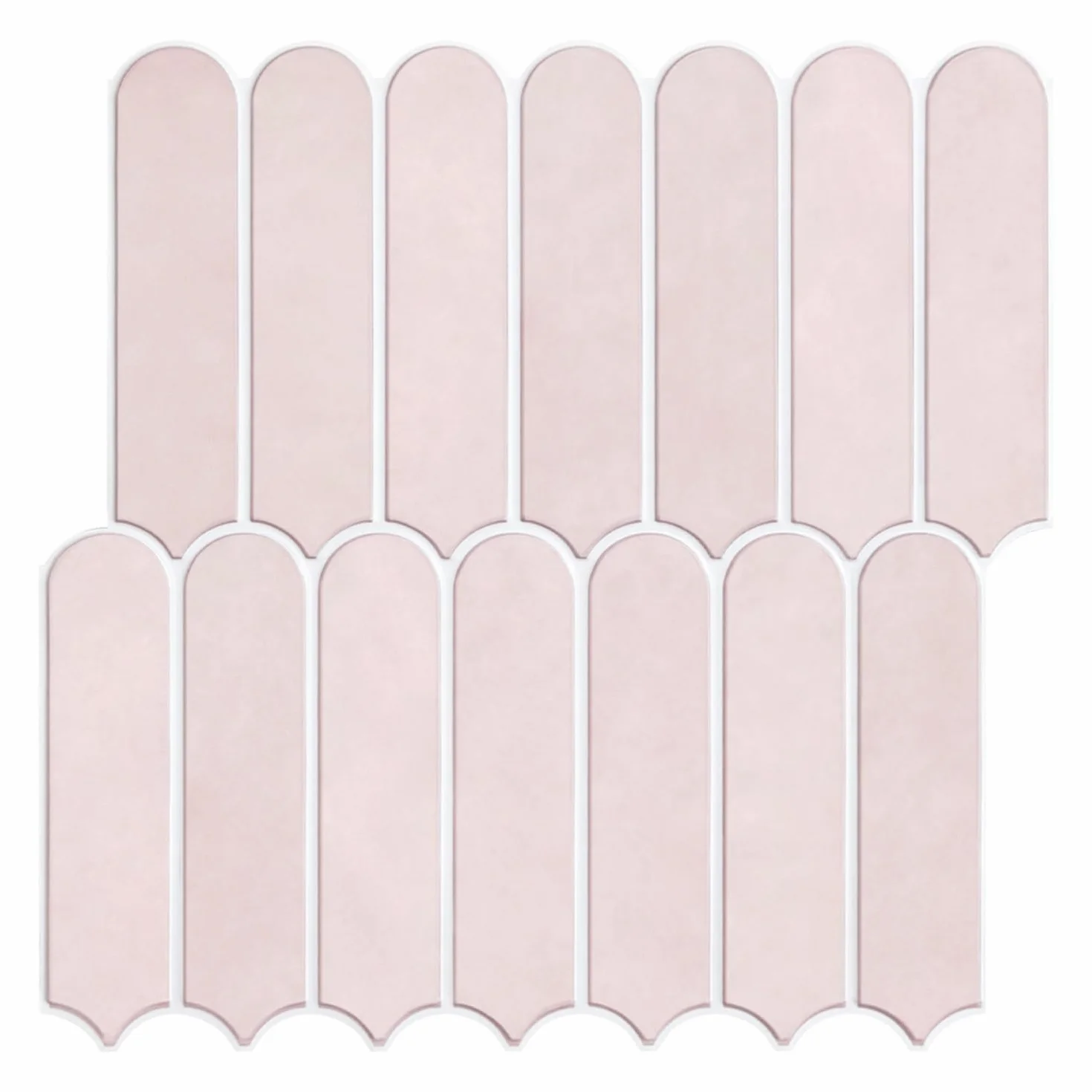 COMSTICKC Azulejos Adhesivos 3D para Pared | 10-Piezas PVC Paneles Decorativos Mate Rosa 30x30cm | Autoadhesivos para Salpicadero Cocina, Baño | Fácil Instalación y Retirada