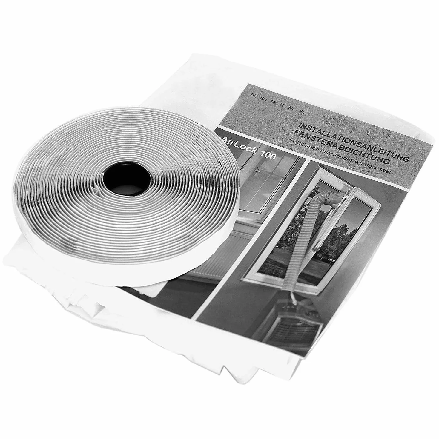 Aozzy para aparatos de Aire Acondicionado portátiles Cubierta de Ventana AirLock, Pantalla para Evitar la Entrada de Aire Caliente Accesorio de Sistema de Aire Acondicionado