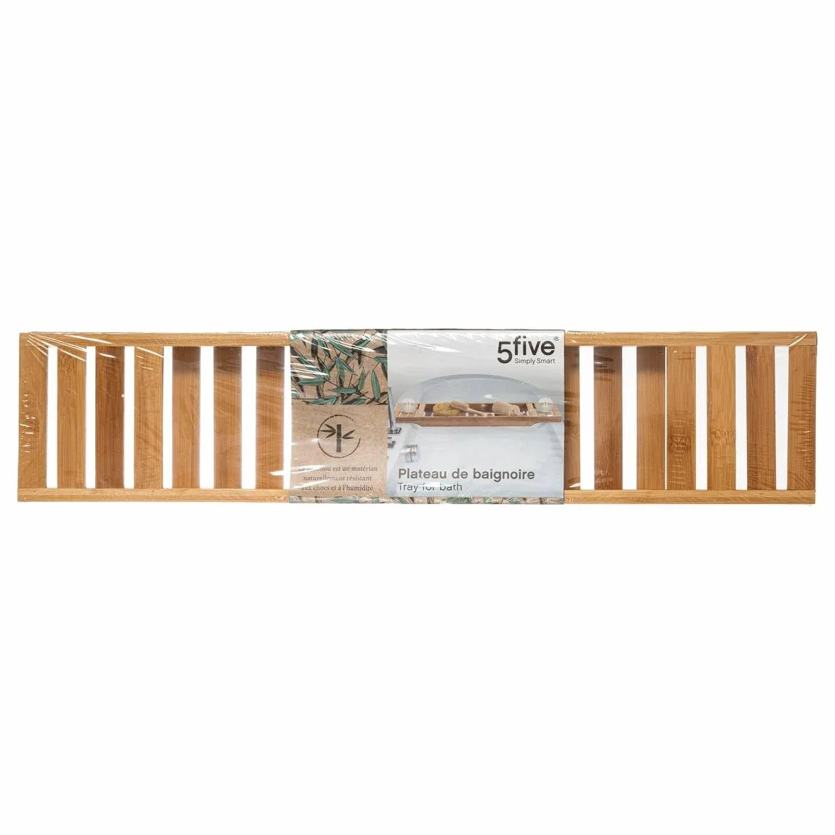 5five - Bandeja para bañera 70x15cm bambú