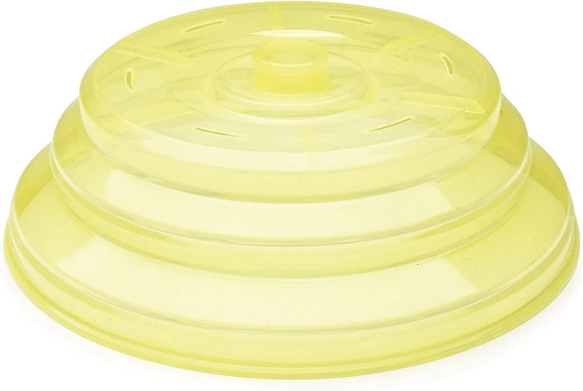 ibili Microwave Food Cover Prisma Foldable, Yellow, 25.5 x 8.5 cm
