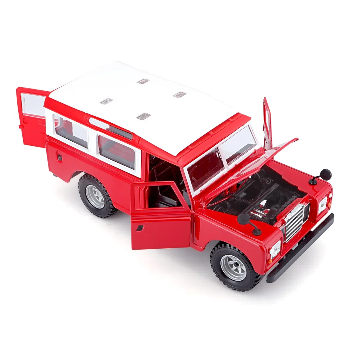 Bburago - Land Rover Series II, Color Rojo (18-22063) - Escala 1:24