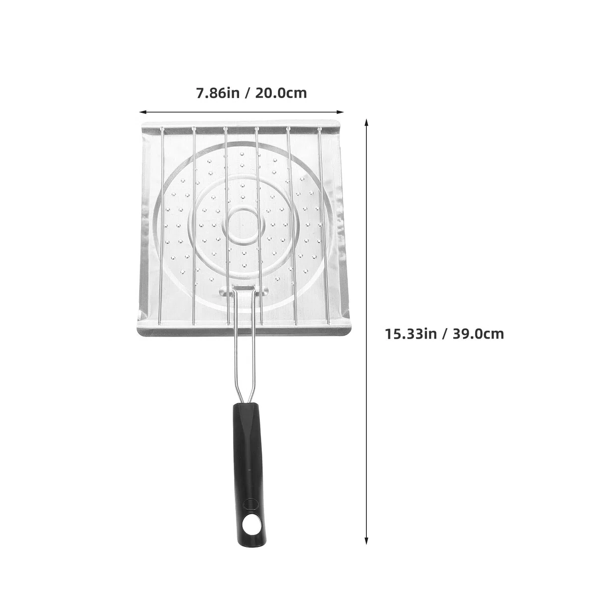 ORFOFE Parrilla Tostadora de Camping de Acero Inoxidable Diseño Perforado para Estufa de Gas, Herramientas de Cocina