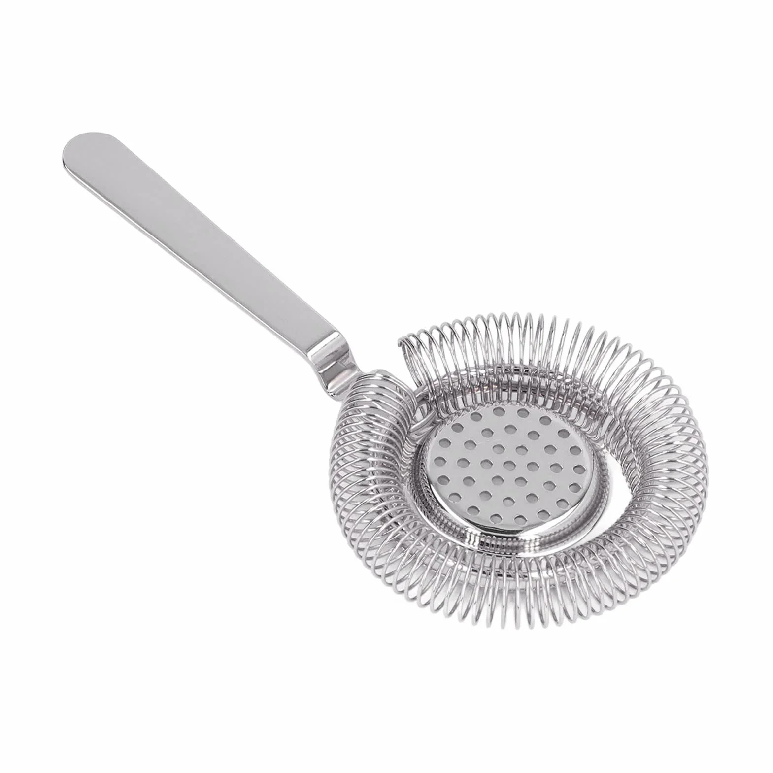 Colador de barra Colador de cóctel Herramienta de filtrado Filtrado fino Colador de cóctel de acero inoxidable profesional para coctelería, Herramienta de barra Colador(plata)