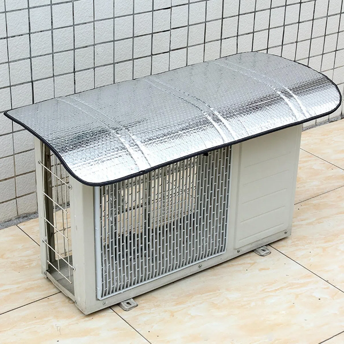 Cubierta de aire acondicionado al aire libre, aire acondicionado de aluminio Air acondicionador de máquina al aire libre Protector | Cubierta de la unidad de aire acondicionado cubierta de CA