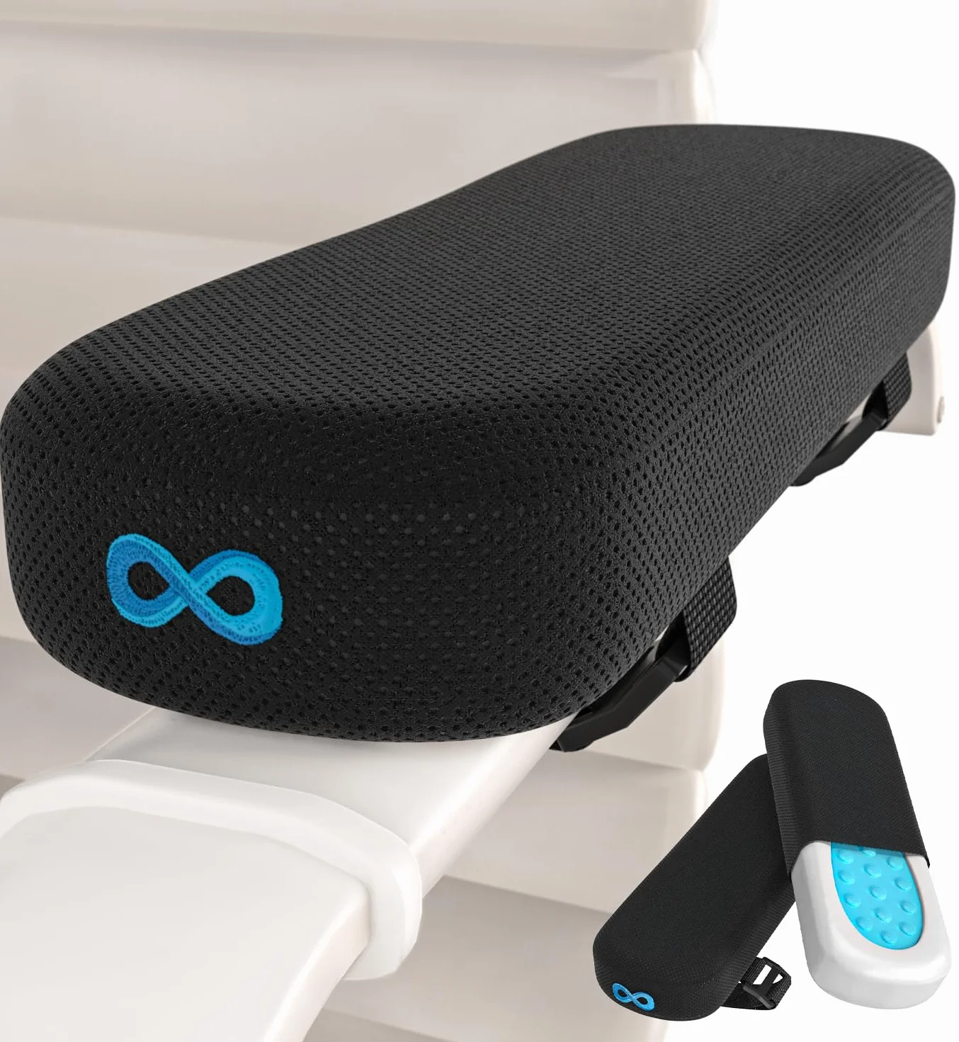 Everlasting Comfort Almohadilla reposabrazos para Silla de Oficina - Funda de reposabrazos para la Oficina - Apoyo para antebrazos (Juego de 2)