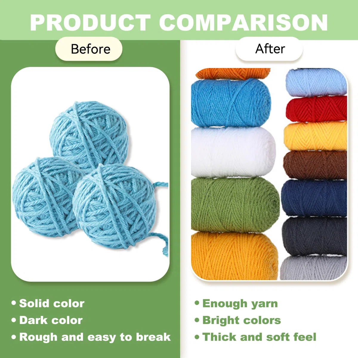 VolksRose Kit de crochet de 4 animales de ojos grandes para principiantes, kit de tejido DIY con agujas de crochet, lana, libros y videotutoriales, adorables peluches para adultos, regalos ideales (C)