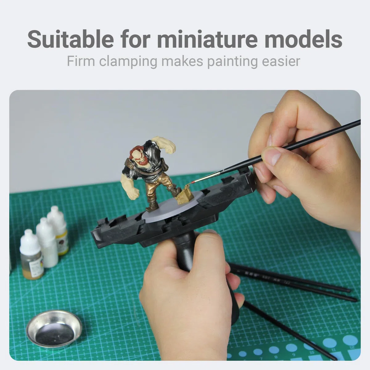 Mango de pintura Warhammer, caja de pintura en miniatura, DND, modelo a escala, figuras de fantasía, accesorios de juego de guerra (grande)