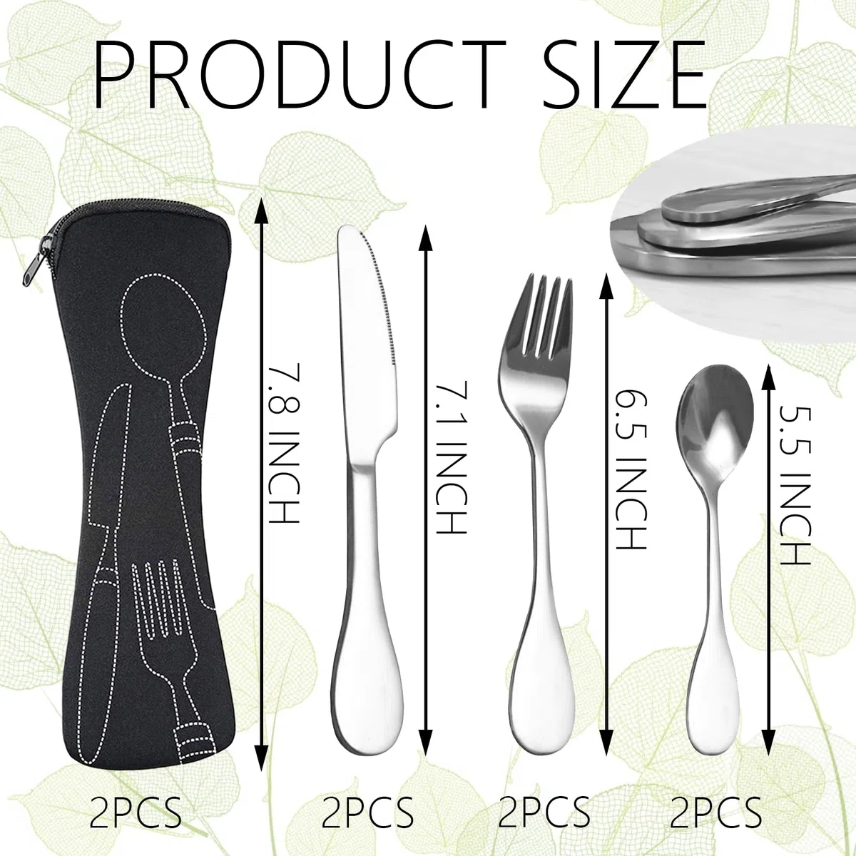8 platos bariátricos para control de porciones, control de porciones de alimentación, cubiertos para pérdida de peso, cubiertos para servir, tenedores, cuchillos con bolsas de almacenamiento de tela