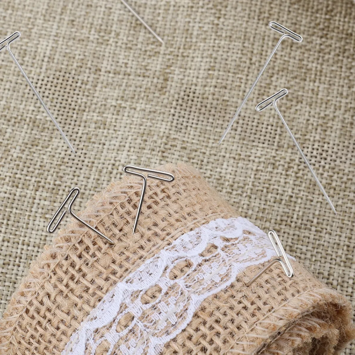 500uds Alfileres para Peluca, 5,1cm Alfileres en T para Joyería y Costura Hacer Pelucas Colgar Cuadros y Manualidades