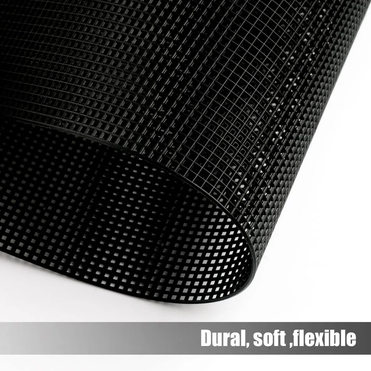 6 Hojas Lona de Malla de Plástico Red para Bolsas, 10 CT Negra Plastic Canvas para Punto de Cruz para Bordado Tela Punto de Cruz de Plástico para Manualidades Proyectos de Ganchillo, 333x260mm