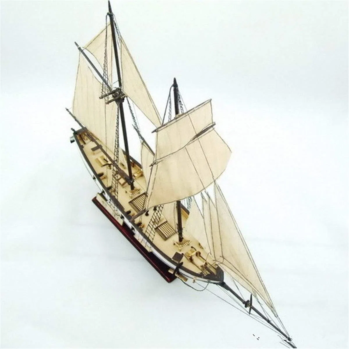 EsportsMJJ 380X130X270Mm Diy Barco Conjunto Modelo Kits Clásico Madera Vela Barcos Escala Modelo Decoración