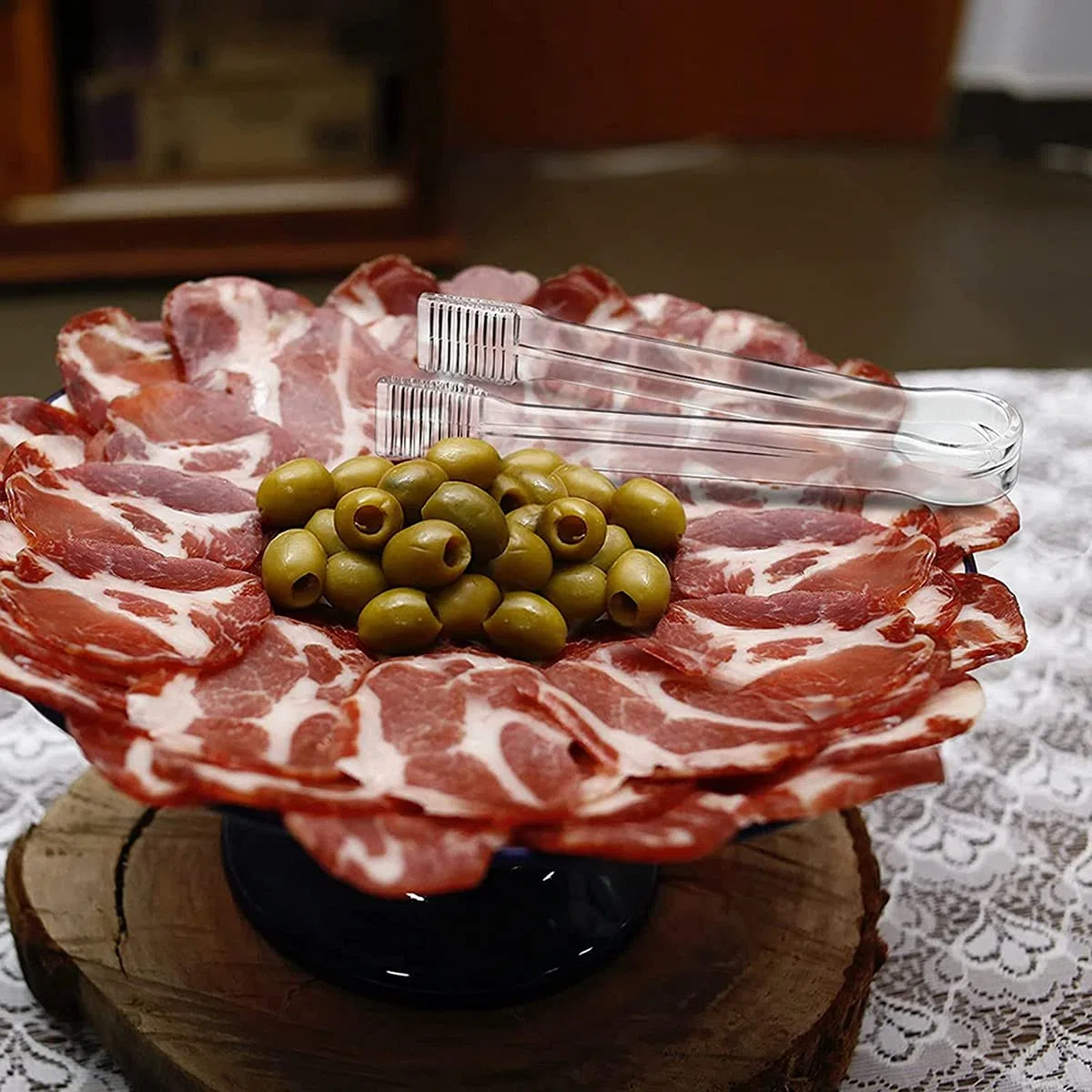 8 Piezas PláStico Pinzas para Servir Buffet Mini Pinzas para Utensilios para Servir Pinzas para Aperitivos Pinzas Transparentes para Cocina 6,3 Pulgadas Hielo PequeñO