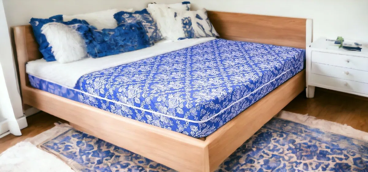 Super Mundo Funda de Colchón con Cremallera 150x190 cm / 150x200 cm, Transpirable Antiacaros Absorbente,Azul(Cama 150)