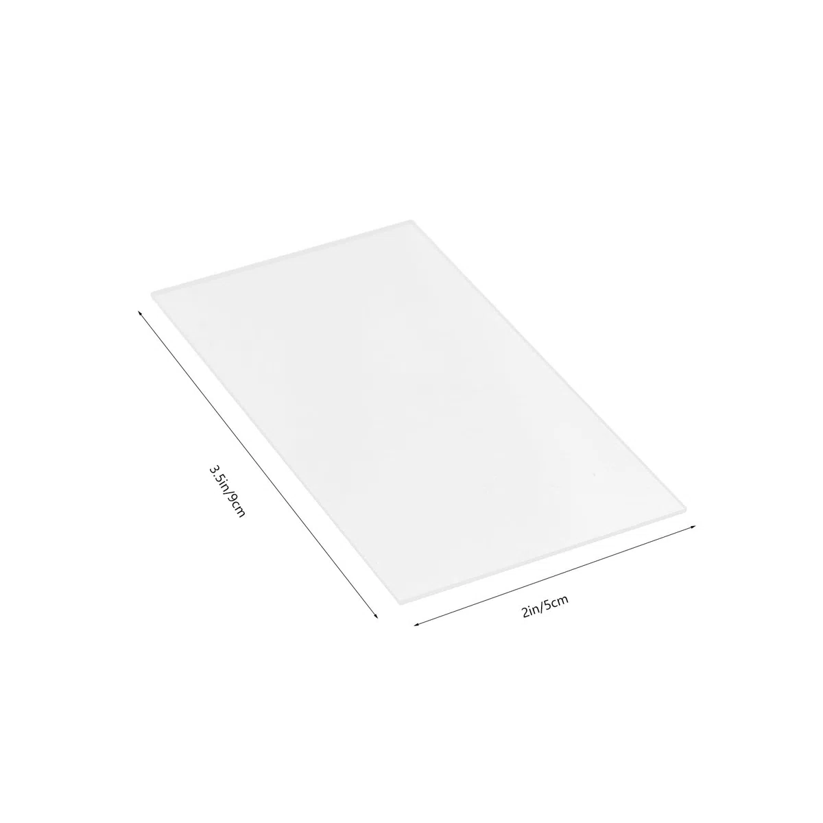 Tarjetas de Lugar de Acrílico Transparentes para Decoración de Mesa, Diseño en Blanco, 20 Piezas para Eventos y Restaurante