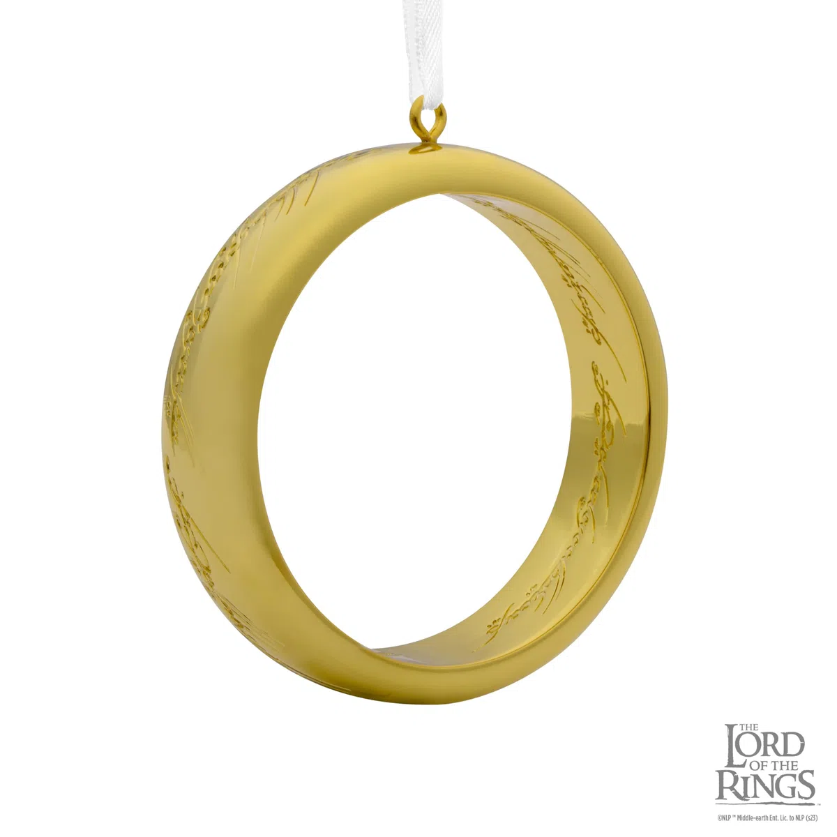 Hallmark El Señor de los Anillos Anillo Adorno de Navidad, Metal Premium