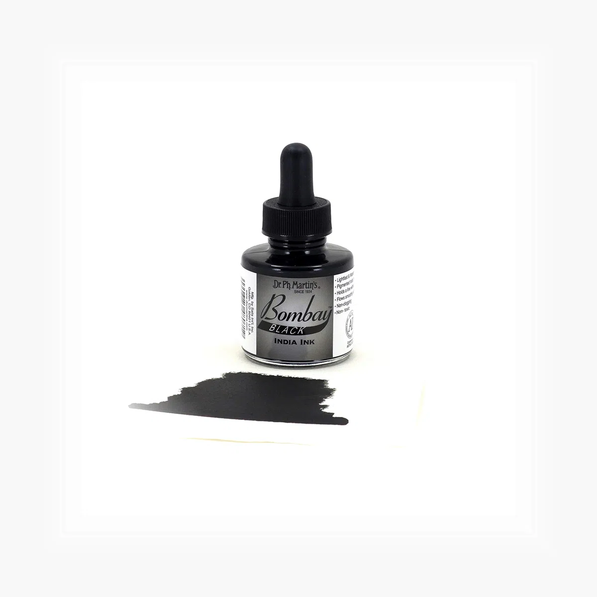 Dr. Ph. Martin's Bombay India Ink, 1.0 oz, Black (7BY)