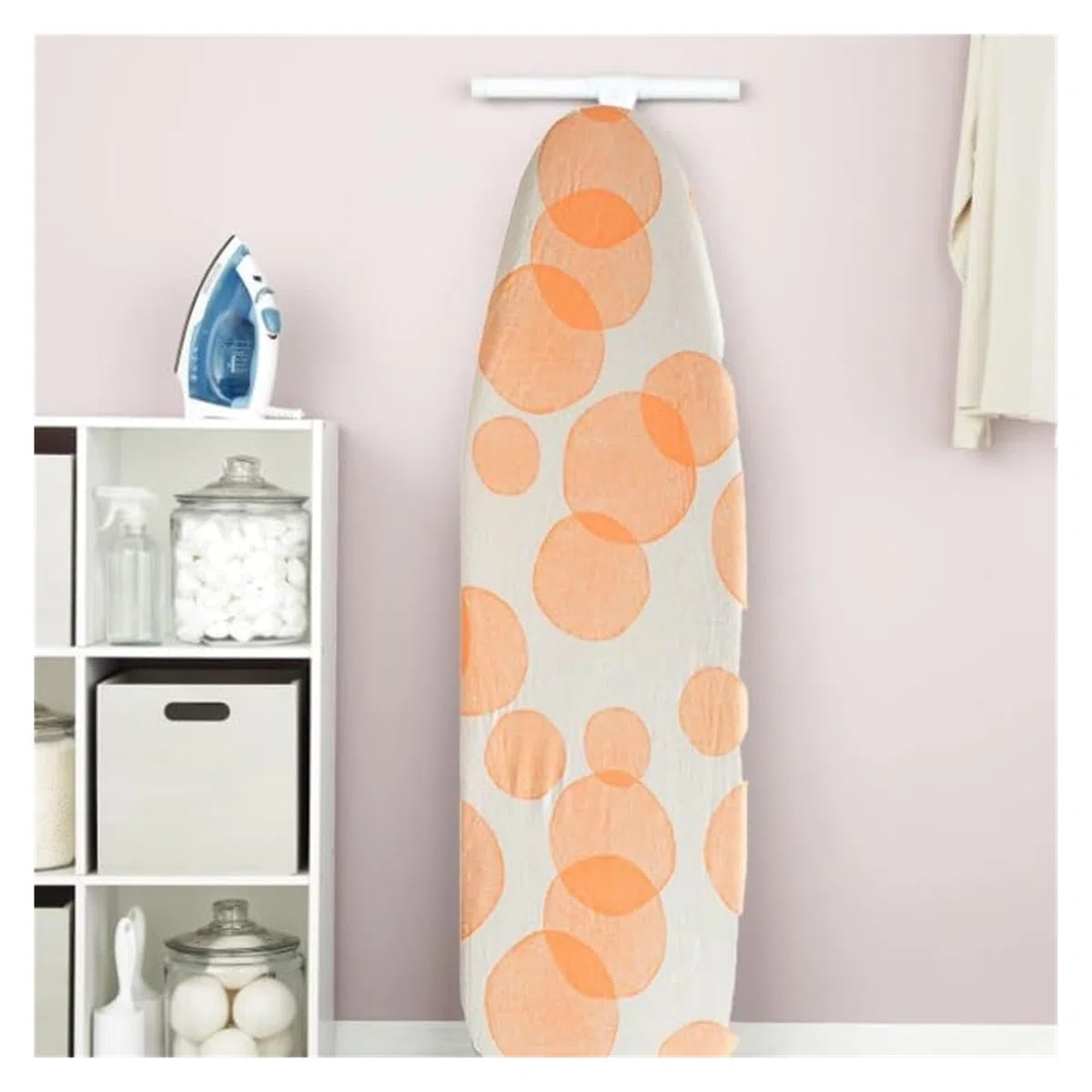 Funda de algodón para Tabla de Planchar estándar, Resistente a Quemaduras, Duradera (Burbuja Naranja)