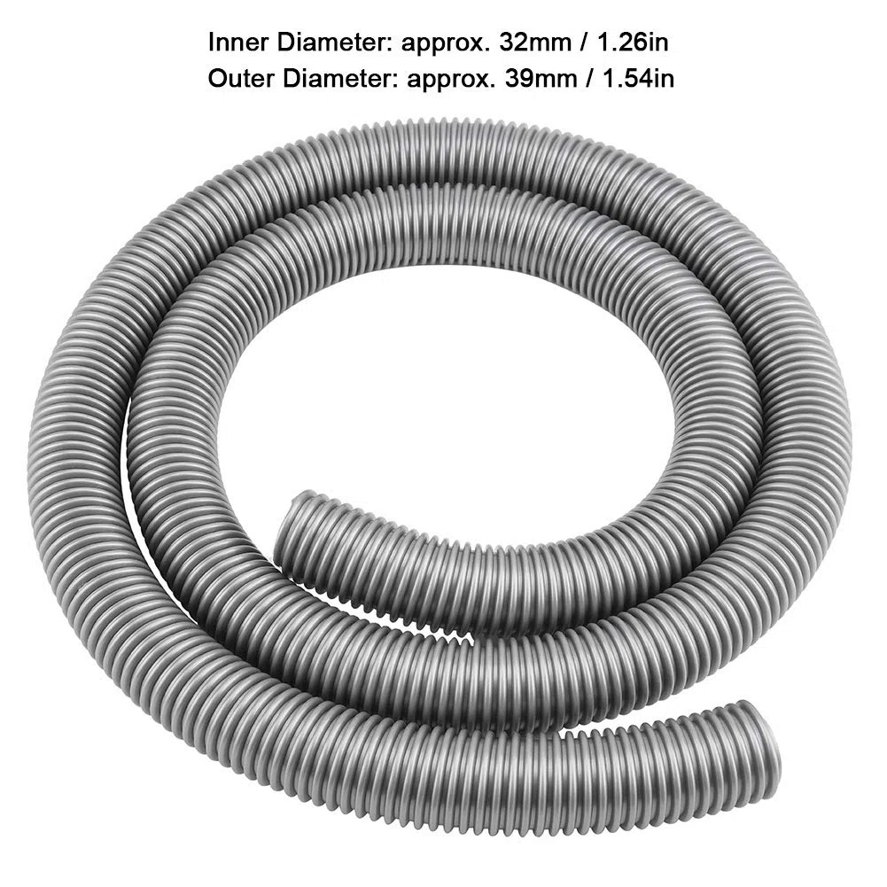 Manguera flexible de 2 m, tubo suave interior de 32 mm, exterior de 39 mm, accesorio universal para aspiradora doméstica, tubo suave universal