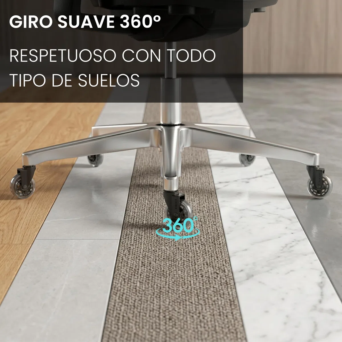 Ediesi, Ruedas Silla Oficina Silicona (Juego de 5) – Ruedas Giratorias Silenciosas y Suaves – Recambio Universal 11x22mm – No Rayan Suelo, Alta Resistencia Acero (11x22 mm)