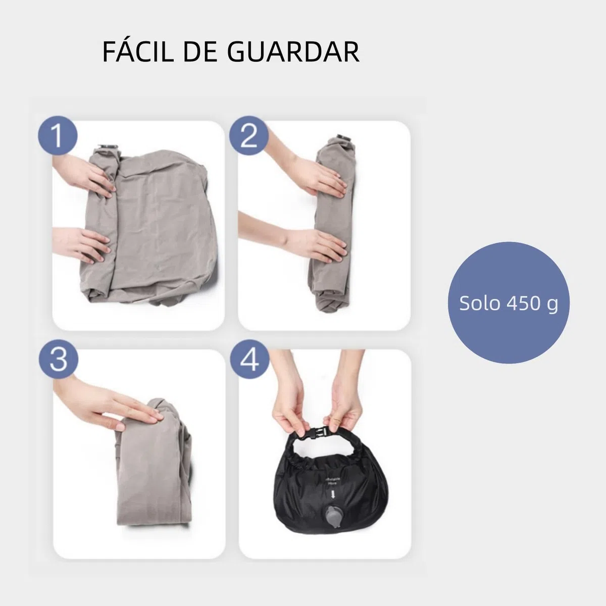 Reposapiés Inflable con Bolsa de Inflado (6 Segundos), 450 g Ultraportátil | Altura Ajustable, 100 kg de Carga, Hamaca de pies para Avión, Coche, Tren, Oficina, Acampada, para Niños y Adultos