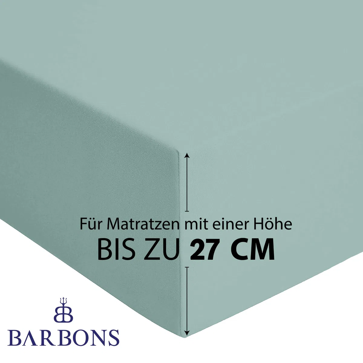 Sábana Bajera 120x190 / 200 Ajustable 100% Algodón Premium para Colchón Cama Individual Plus Piazza e Mezz Funda hasta 25 cm Certificado Oeko-Tex Sábanas King Size Verde 120 x 190/200 cm