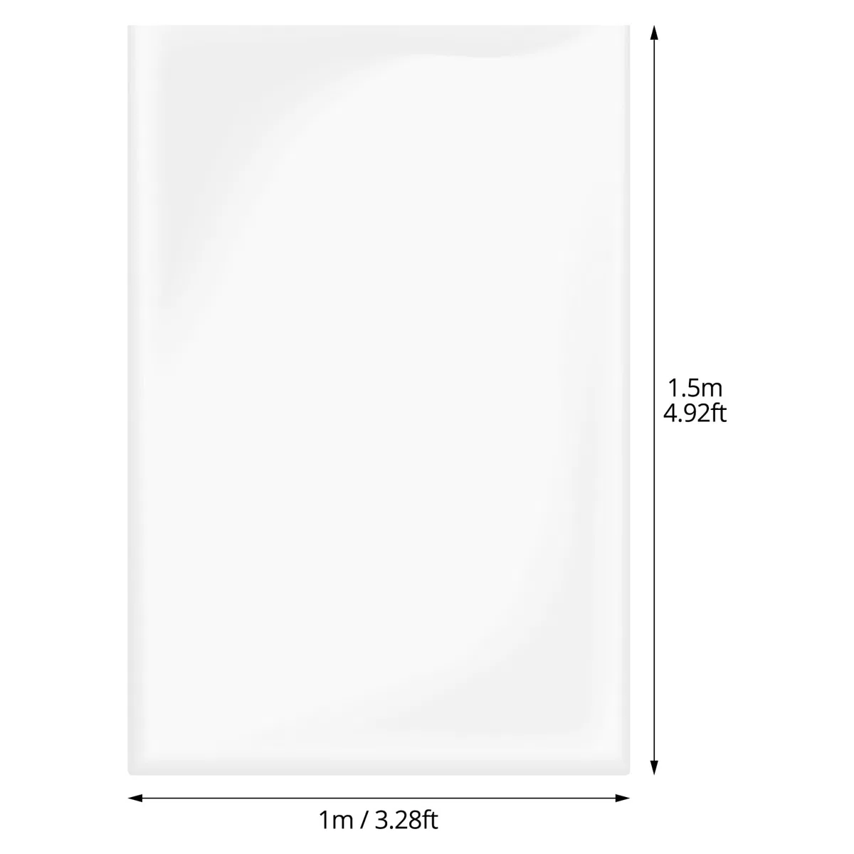 QWORK® 10 Piezas Bolsas de Almacenamiento de Plástico Transparente, 100x150cm Bolsas de Mudanza Extra Grandes, Bolsas de Plástico, para Equipaje, Maletas, Muebles, Edredones