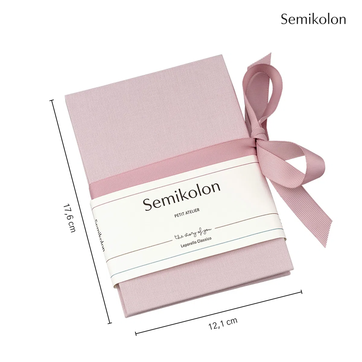 Semikolon 374332 Leporello Classico Petit Atelier 12,1 x 17,6 cm - 14 fotos 10 x 15 cm - Álbum de fotos en acordeón - algodón de azúcar