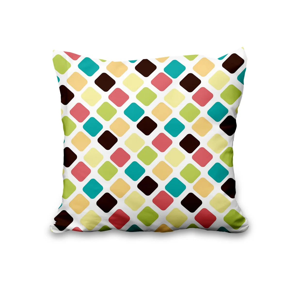 Aoihrraan 40x40cm Juego de 4 Fundas de Cojin Vistoso Flecha Geométrico Patrón Cuadrado Decorativo Corto De Felpa Suave Funda De Almohada Dormitorio Exterior Jardín Canapé Balcón Silla Patio Sofá