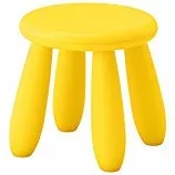 Mammut - Taburete de plástico para niños de 3 a 6 años de IKEA