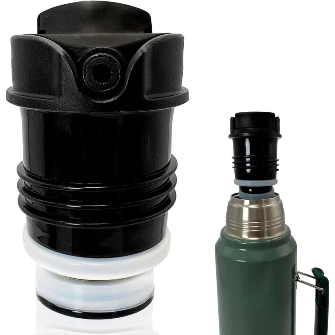 Tapon mate system para termos Stanley - precision perfecta para mate - Lid-Er by YAYA Market (Compatible con 473 ML, 750 ML, 1L, 1.4L, 1.9L) Pico Cebador Stanley