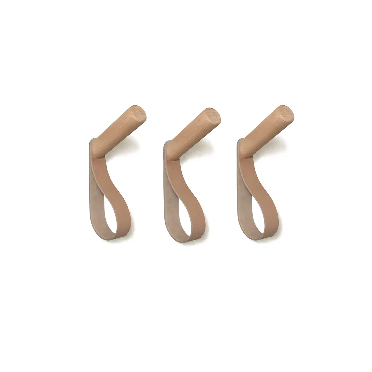 “Forest” Percheros Pared Madera Colgadores Ganchos (oblicuo Juego 3) | Perchero Pared para Entrada, Dormitorio y Baño: Ganchos modernos escandinavos para colgar abrigos y toallas.