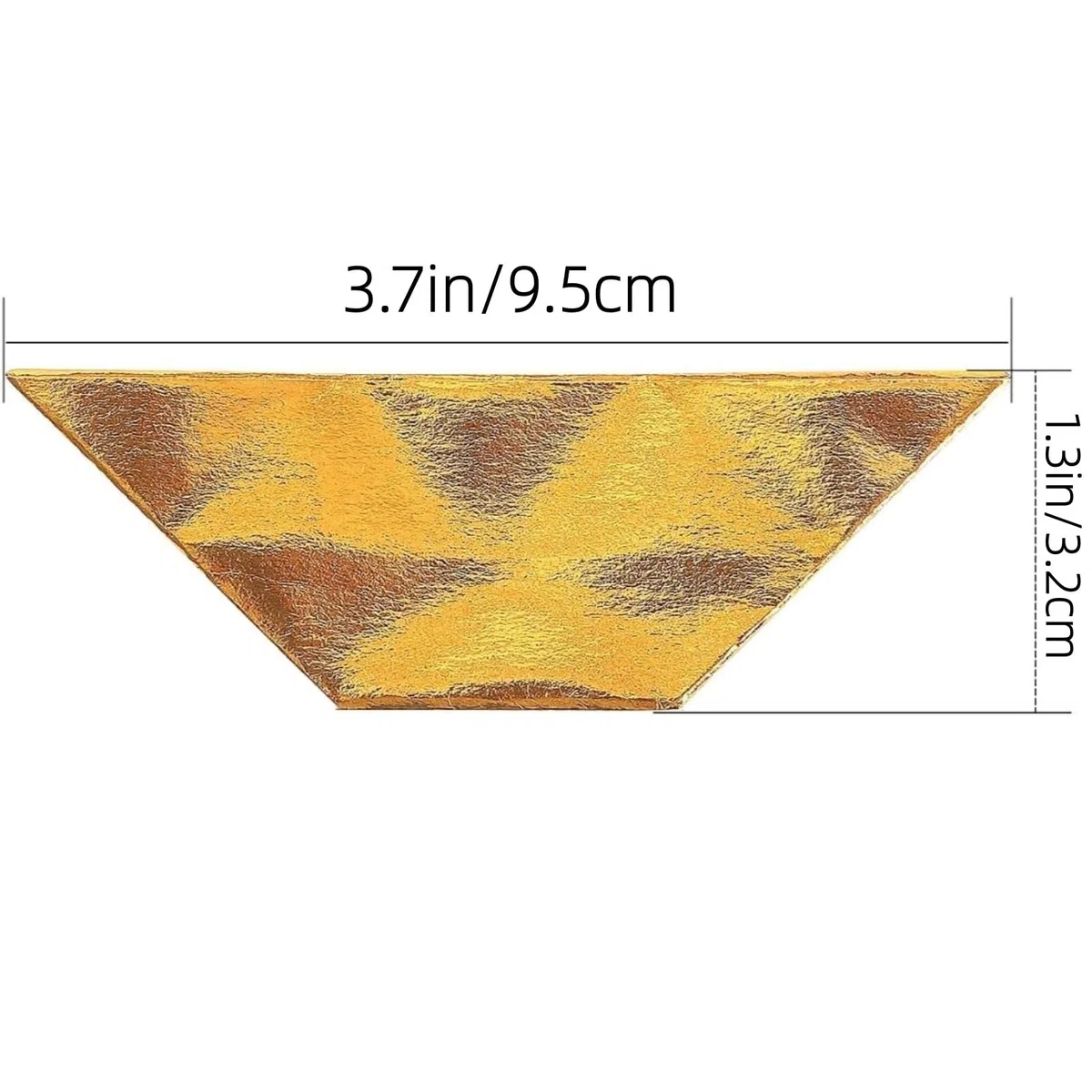 Ancestro de lingotes de papel de Joss dorado, Papel Joss chino tradicional, 500 piezas, semiacabado en oro y plata, varios tamaños(Gold Ingot,5.1 x 3.9 inch (13 x 10 cm))