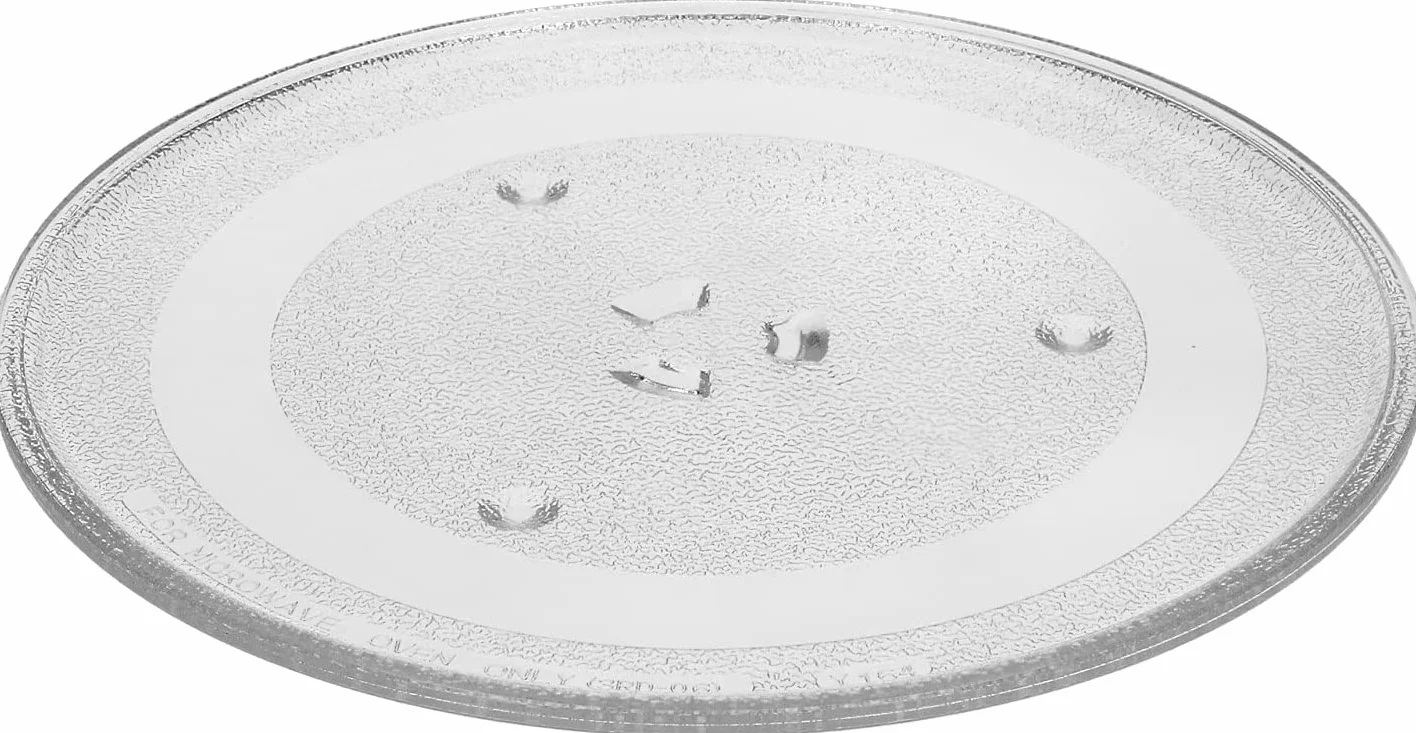 Plato de cristal de 28,8 cm para horno microondas apto para varias marcas y modelos de los más comercializados.