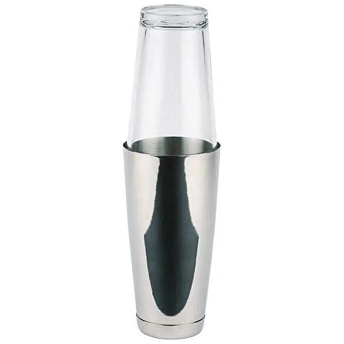 APS Boston Shaker, taza de 700 ml + vaso de 400 ml, apto para alimentos, apto para lavavajillas, coctelera noble, acero inoxidable pulido