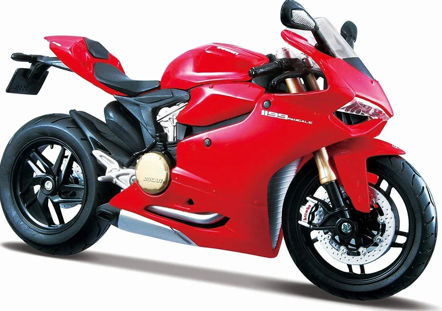 Maisto M32704 Ducati 1199 Panigale - Modelo de Motocicleta Color Rojo, pequeño