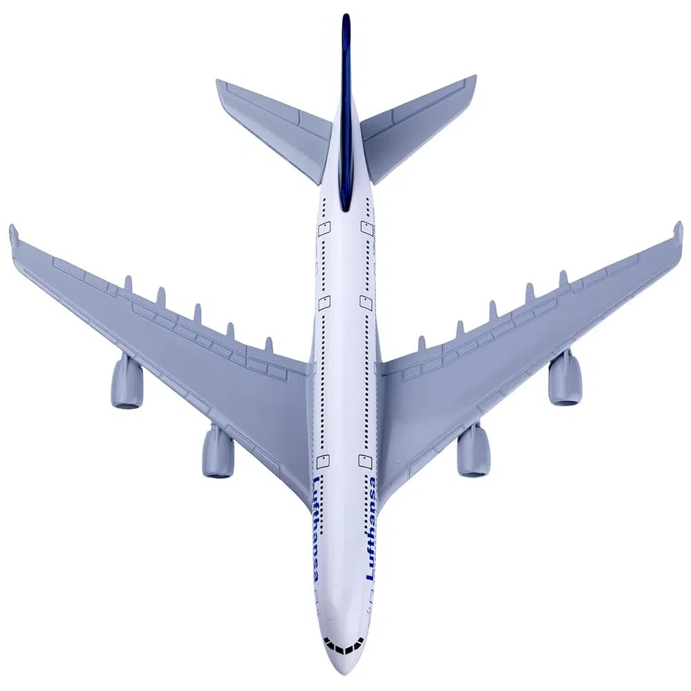 YGCHEN Modelo de Avión Aleación A380 Lufthansa Modelo de Avión 1/400 Escala Miniatura de Avión con Soporte Maqueta de Colleción Juguetes