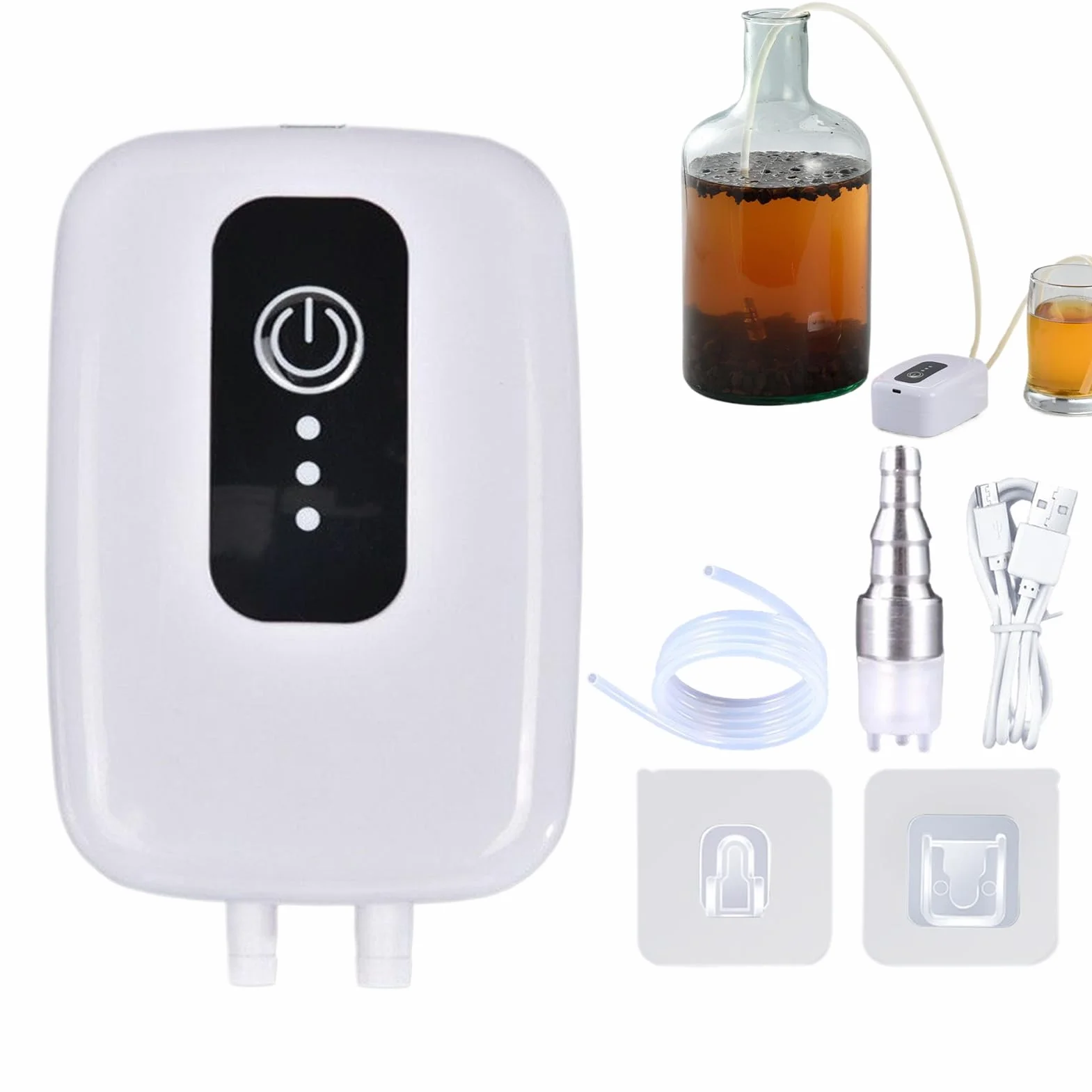 Bomba De Transferencia De Vino Alimenticio Impermeable Autocebante Kit para Elaboración Casera