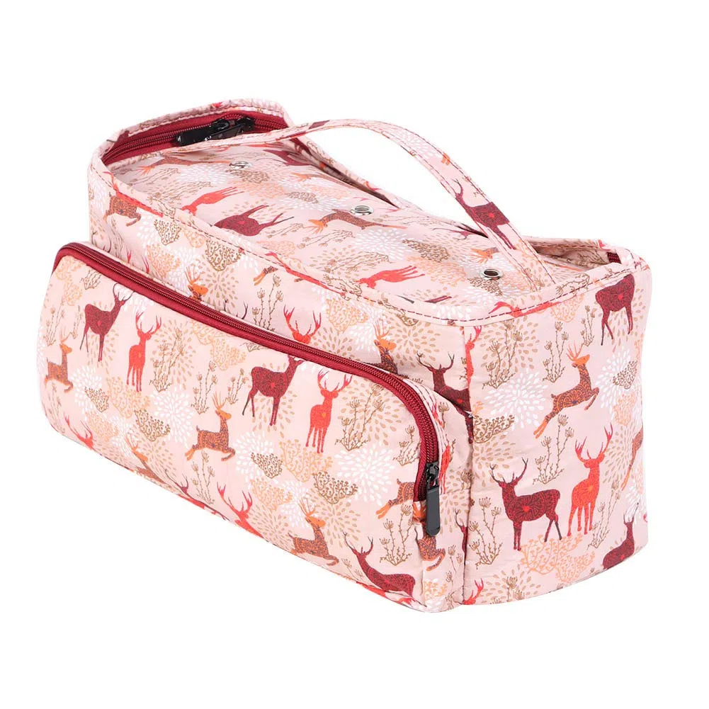 Bolsa de almacenamiento de hilo para ganchillo y bolsa, Bolsa Organizadora de Lana para Tejer, Ligero Bolsa Labores Punto, Portátil Bolsa de Labores para agujas de tejer6 tamaños(Rectangular)
