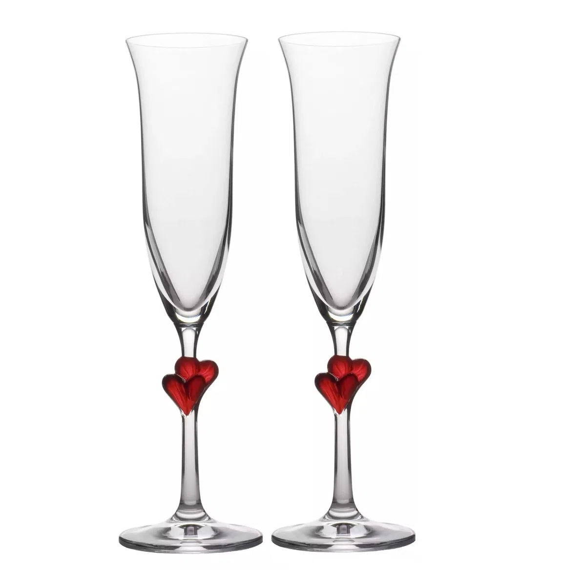 Stölzle Lausitz L'Amour Copas de Champán Satinadas Set de 2, 175 ml – Elegantes Copas de Cristal para Prosecco & Espumoso – Cristal Sin Plomo – Apto para Lavavajillas & Resistente
