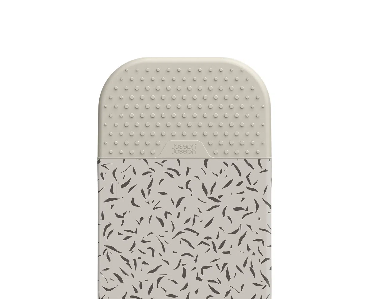 Joseph Joseph Funda de Tabla de Planchar, 130 x 38 cm, 100% Algodón, Reposaplanchas en Silicona Resistente al Calor, para Uso con Glide, Beige/Negro